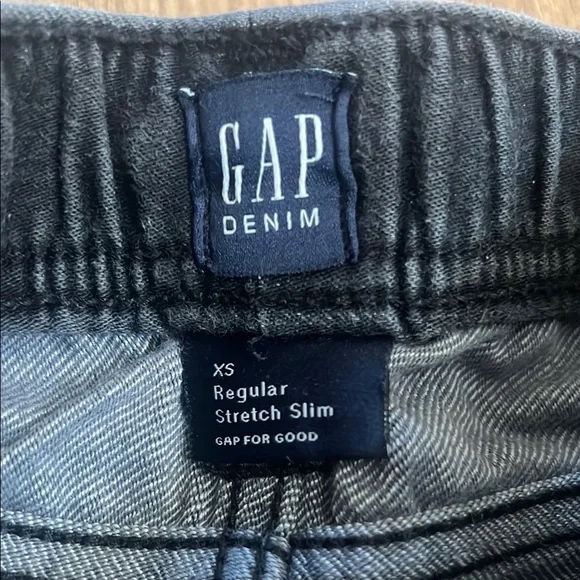 GAP Kids Black Straight Cut Stretch Jeans - Picture 2 of 6